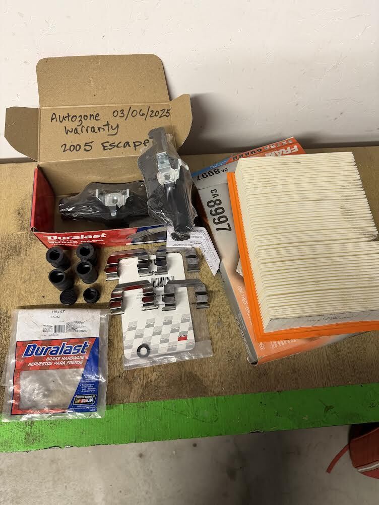 2005-2012 Ford Escape Ceramic Brake Pads & Air Filter - Never Used