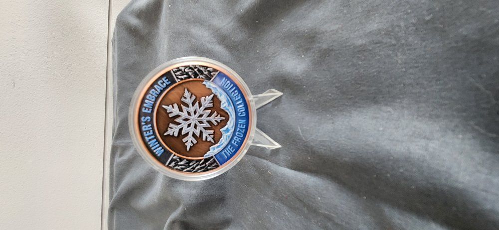 5 oz Copper Colorized Round Beautiful Winter Theme Only 5000 Minted