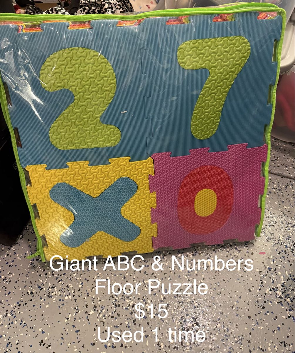 Giant ABC & Numbers Interlocking Foam Floor Puzzle Play Mat