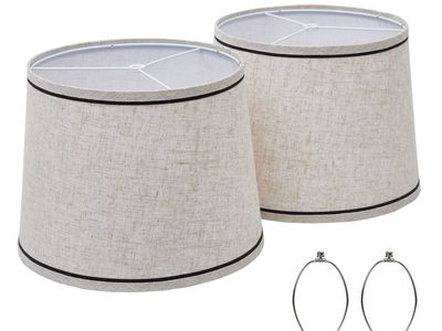 New in the box! Drum Lampshades Set of 2, Fabric Lampshades for Table Lamp & Floor Lamps