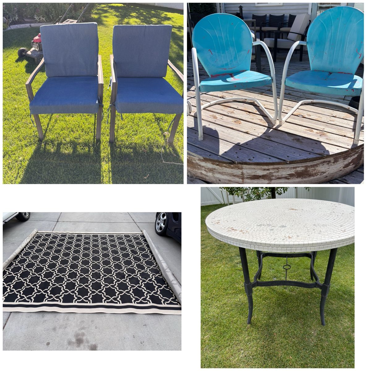 Lots of great patio furniture for sale!