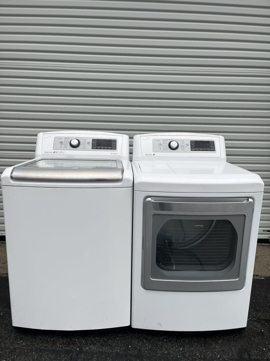 LG XL Capacity Washer & Electric Dryer Set, Free Delivery.