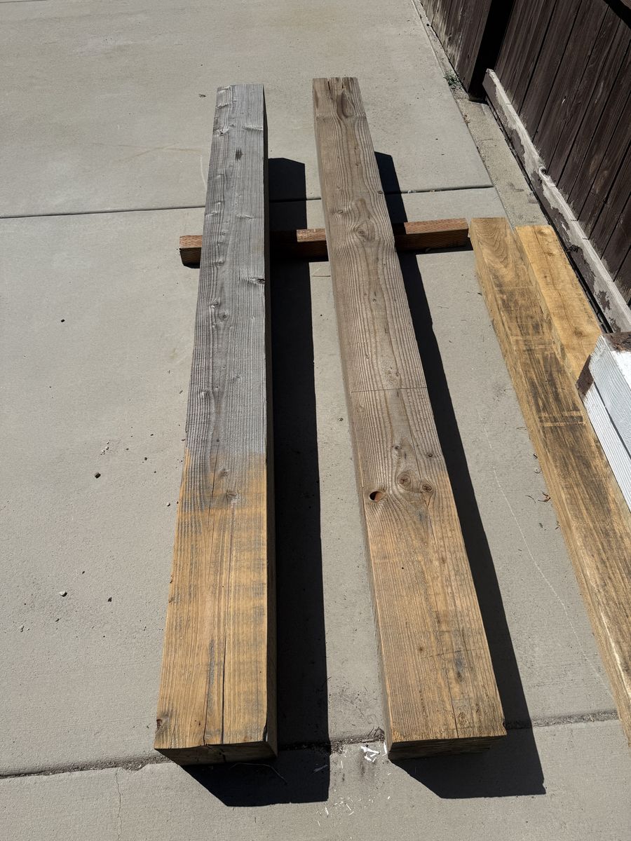 Weathered Wood Beams - 9"x9"x116”