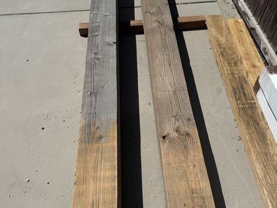 Weathered Wood Beams - 9"x9"x116”
