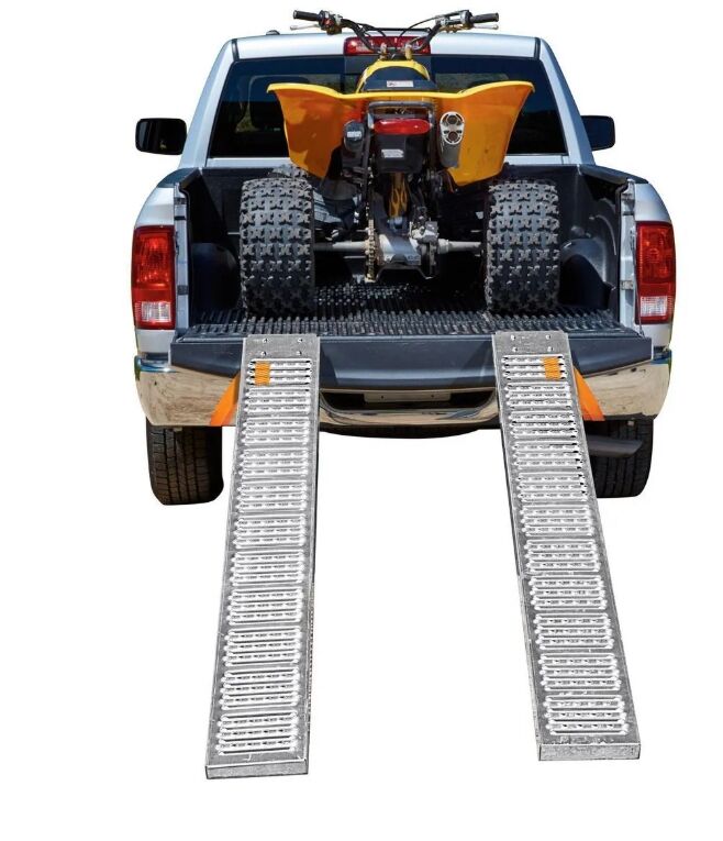 HAUL-MASTER 1000 lb. Capacity, 72 in. x 9 in. Steel Loading Ramps, Set of 2