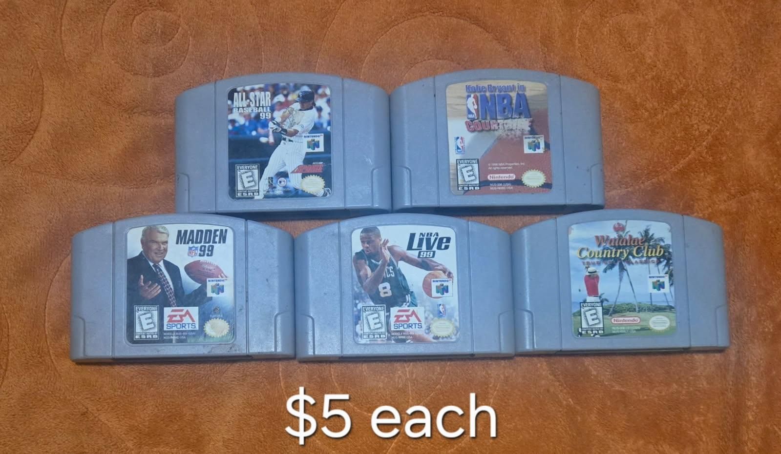 Nintendo n64 games $5 each including Nba Courtside! trades considered!