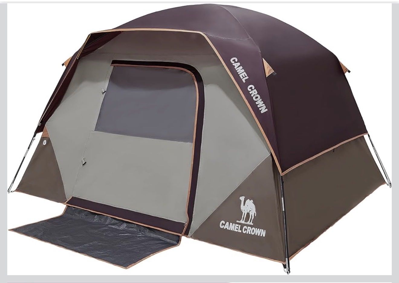 CAMEL CROWN 4 Person Waterproof Tent Quick Setup