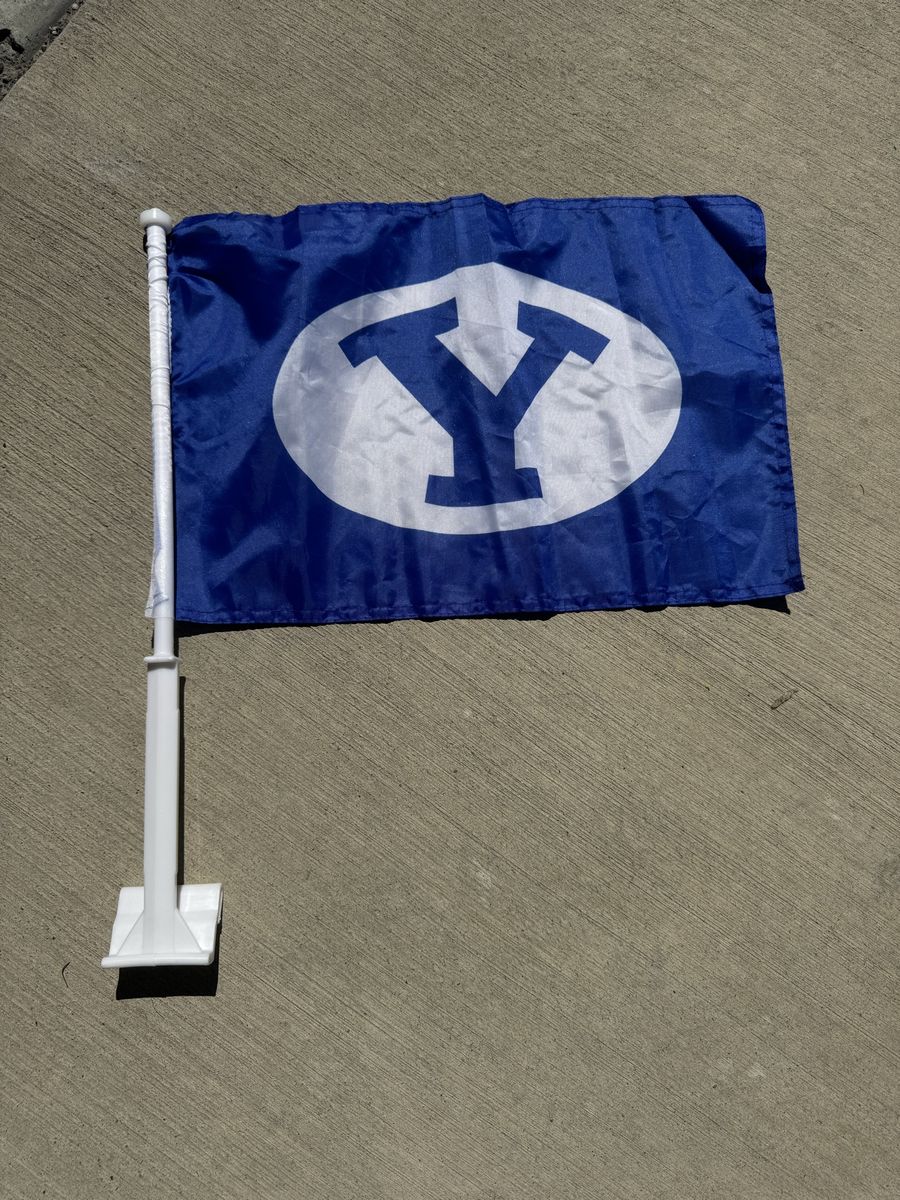 BYU Car Flag
