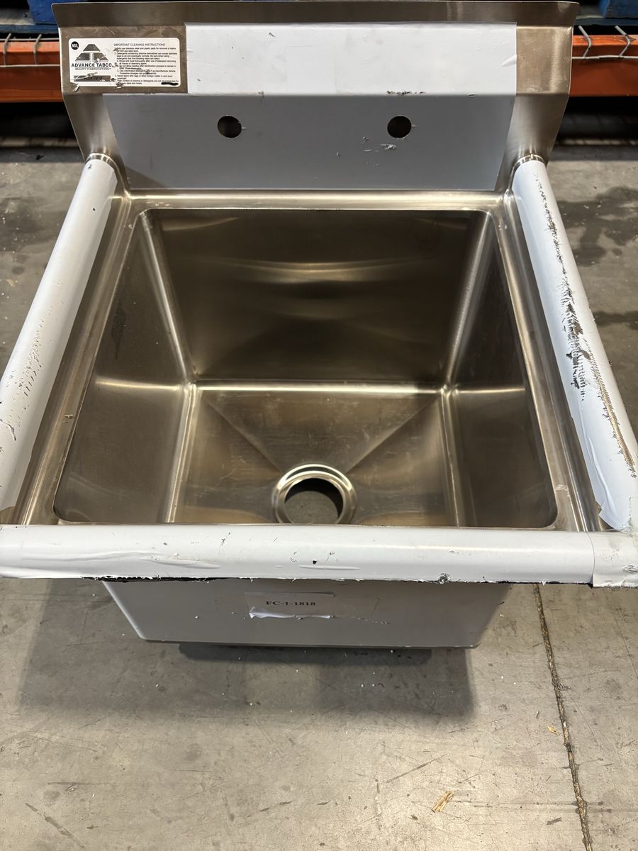 Advance Tabco Fabricated One Compartment Sink