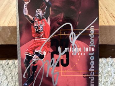 Michael Jordan Autograph Upper Deck Hand Signed NBA Chicago Bulls Basketball Card