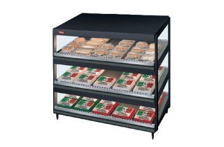 Hatco Merchandising Warmer, 36"w, 3 tier w/Flip Up Doors, new w/Cosmetic Damage