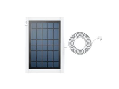 Ring Solar Panel White with Micro USB Cable for Video Doorbell Security