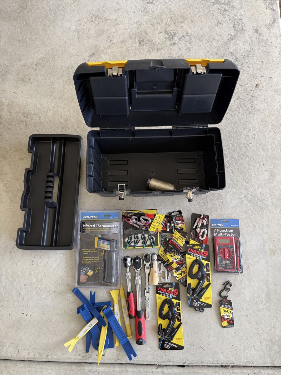 Ratchets, Multi-Tester, Therm., Tool Box