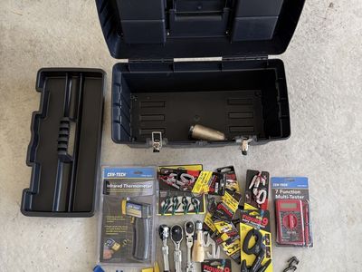 Ratchets, Multi-Tester, Therm., Tool Box