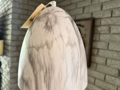 NEW WHITE AND GREY PENDANT LIGHT (2 AVAILABLE)