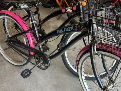 Collector “Paul Frank” bikes. Two bikes, good condition. $200 for both. One is 3 speed. New tires, original seats (rare) Nirve.