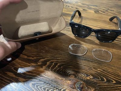 Ray-Ban Stories | Meta Wayfarer Smart Glasses - Black w/ Charging Case & Clear Lenses