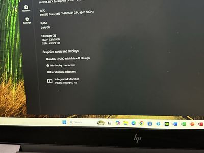 HP 17.3 inch Laptop i7 Core 10th Gen 24 GB RAM 750 GB SSD NVIDIA