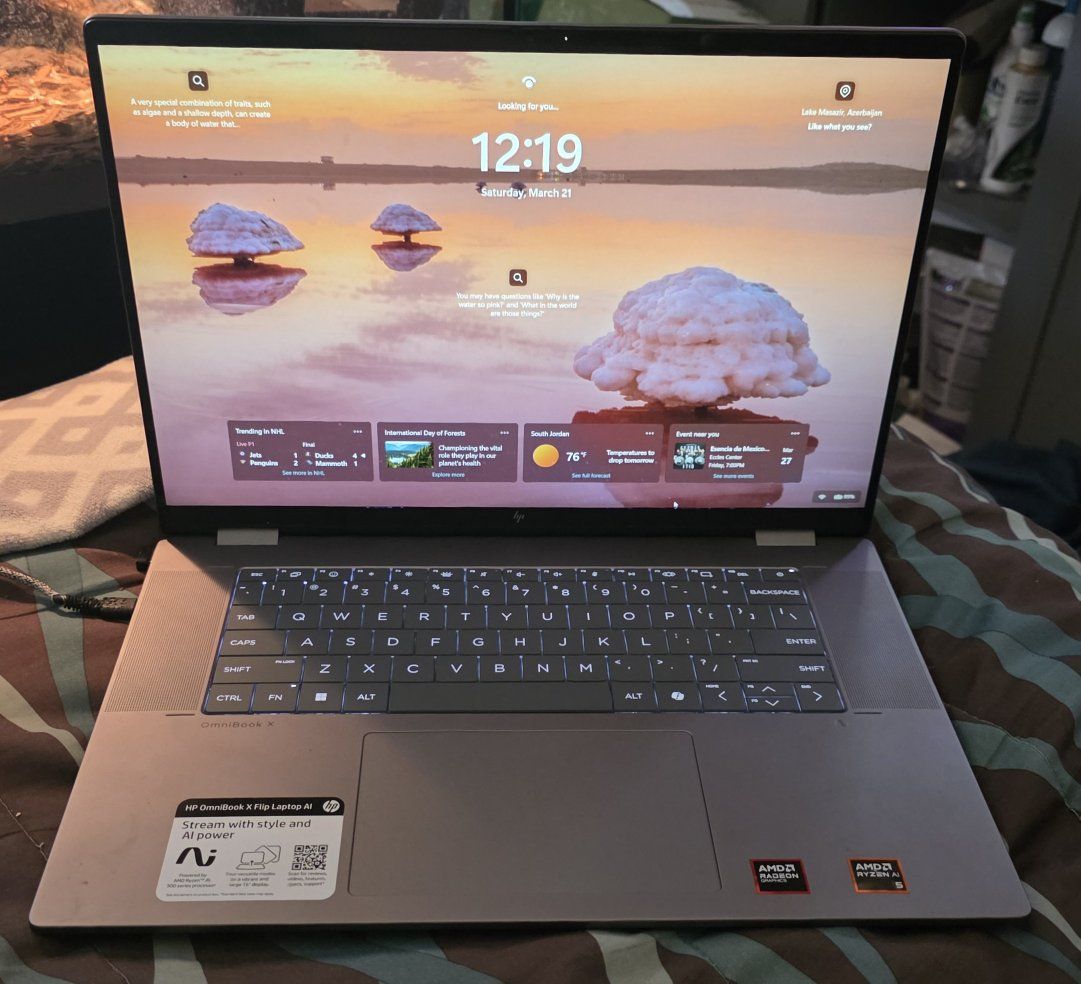 HP Omnibook X Flip, Ryzen AI 5 340, 16gb RAM