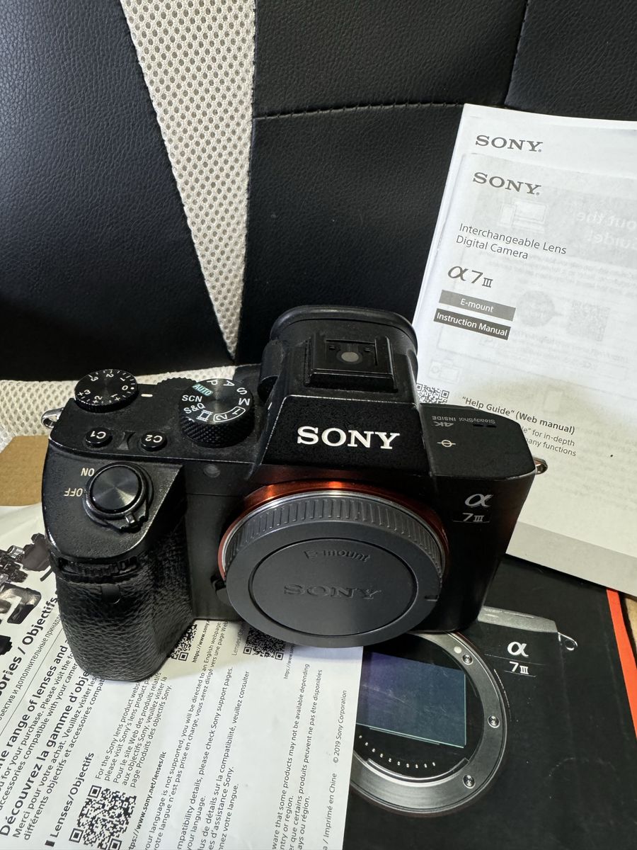 Sony Alpha a7 III Full-Frame Mirrorless Camera 4K SteadyShot Inside , body only, no box