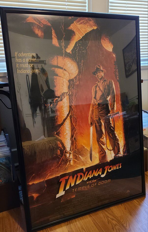 Indiana Jones & the Temple of Doom Poster w/ Frame