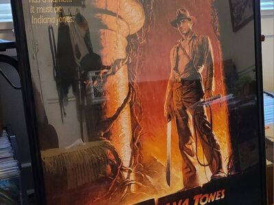 Indiana Jones & the Temple of Doom Poster w/ Frame