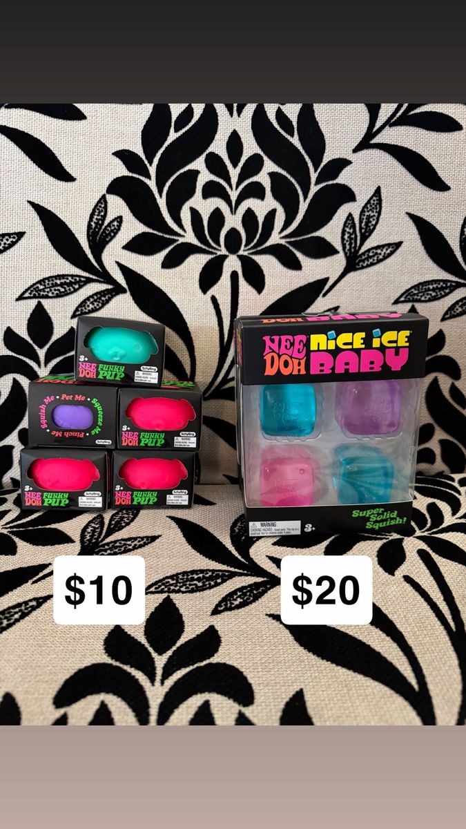 NeeDoh and Squishy toys
