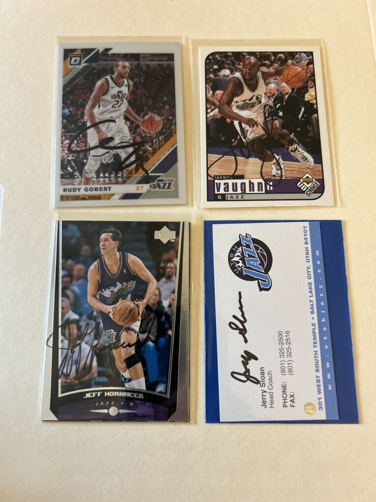 Utah Jazz NBA Upper Deck Autograph Basketball Card