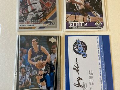 Utah Jazz NBA Upper Deck Autograph Basketball Card