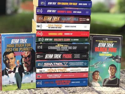 Vintage 1980's Star Trek Pocket Books Perfect gift for the sci-fi Treky in your life 80's