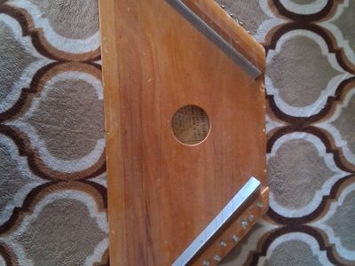 Vintage Wooden Zither Stringed Musical Instrument Used