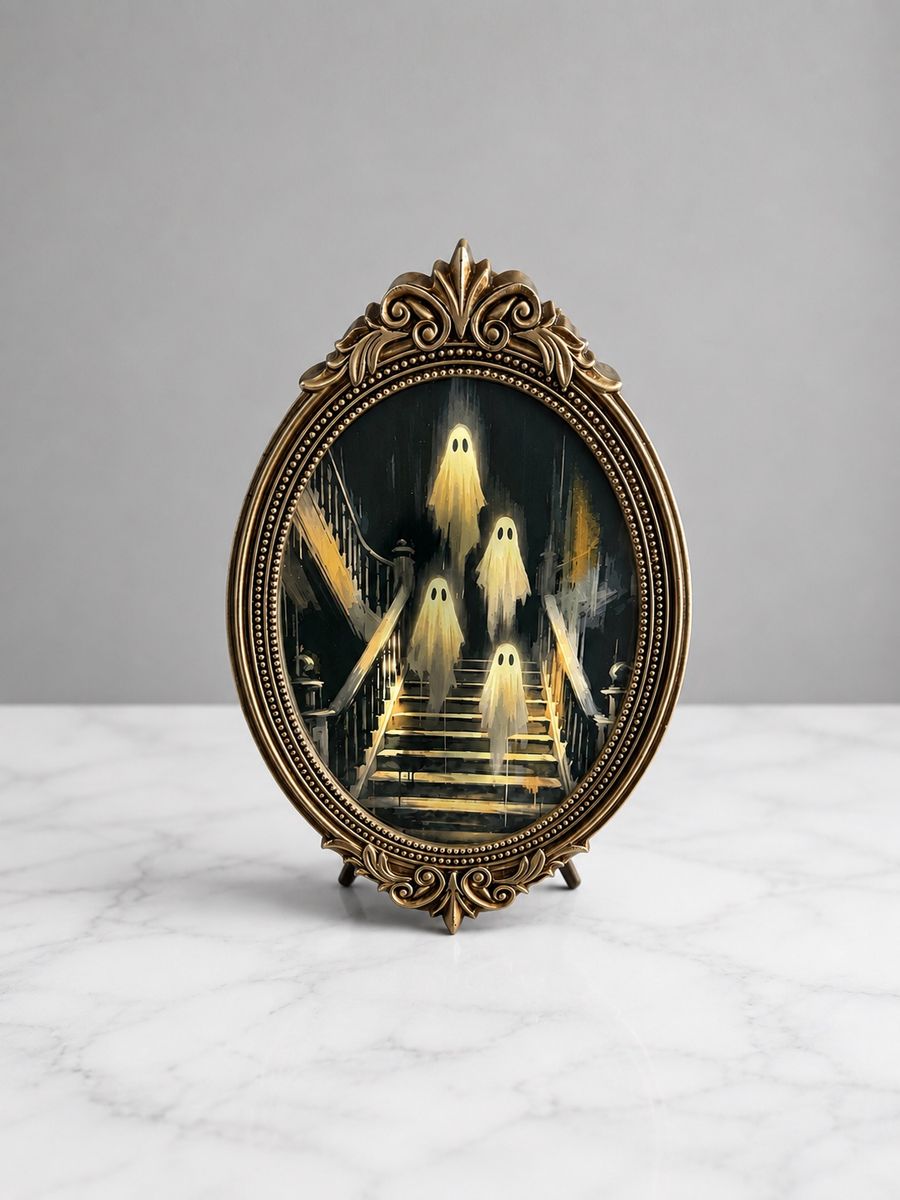 Martha Stewart Multi Ghost Mirror - Halloween Decor