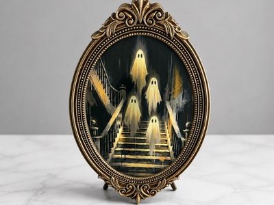 Martha Stewart Multi Ghost Mirror - Halloween Decor