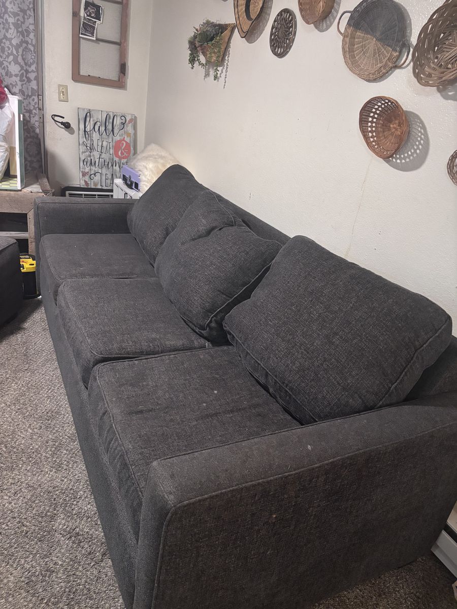 Comfy Couch with ottoman