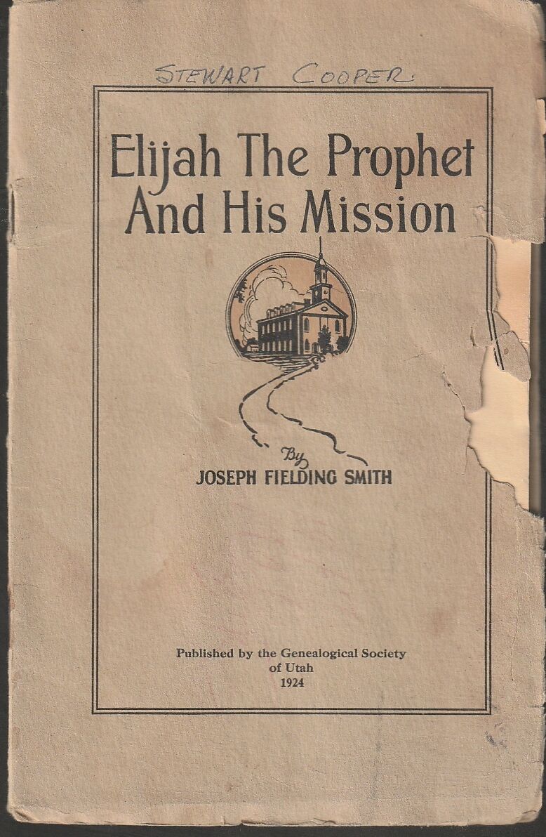 Elijah the prophet and his mission
