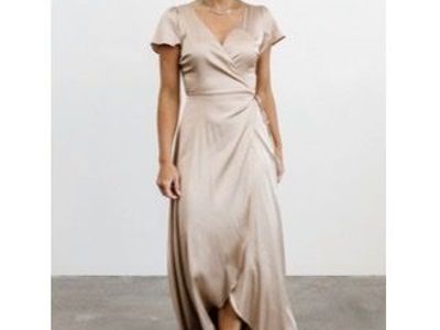 Baltic Born silk wrap dress XL