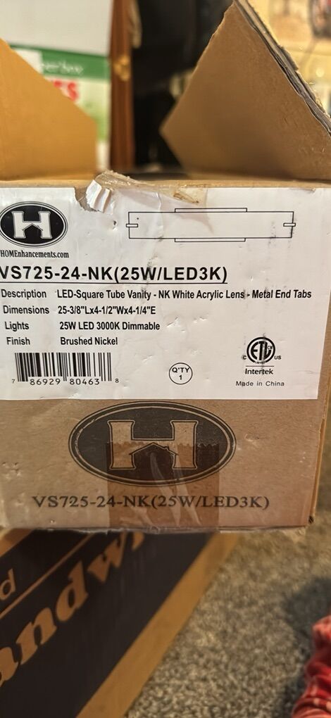 LED Square Tube Vanity