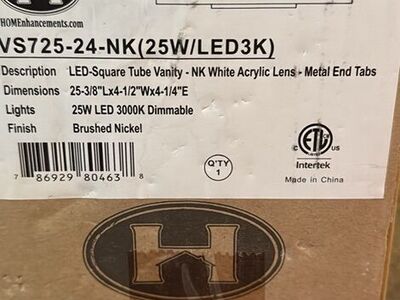 LED Square Tube Vanity