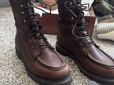 Filson Uplander Boot Brown Leather Lace-Up Hunting Boots Size 9D Made in USA