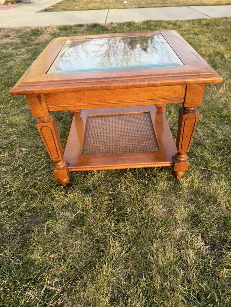 Vintage Square Side Table