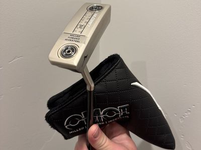 Mizuno M-Craft OMOI Type 01 White Satin 35" Putter W/Matching Head Cover