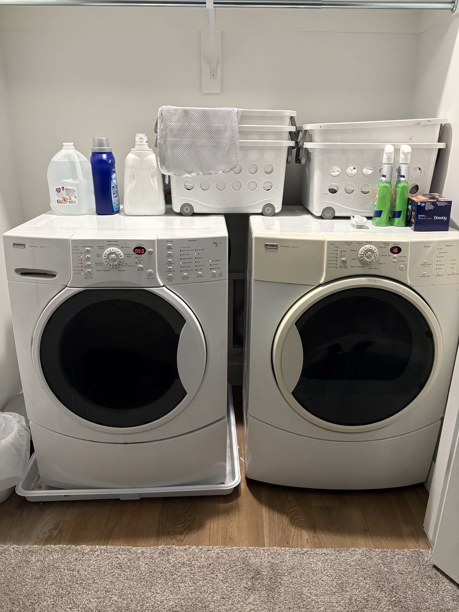 Kenmore Elite Front Load Washer and Dryer Set White