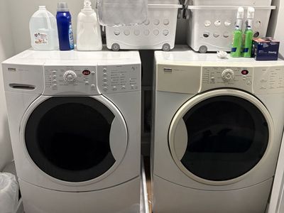 Kenmore Elite Front Load Washer and Dryer Set White