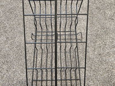 Coffee Wine Soda Syrup Bottle Rack, Wire Bottle Holder 4 Compartments Stable Kitchen