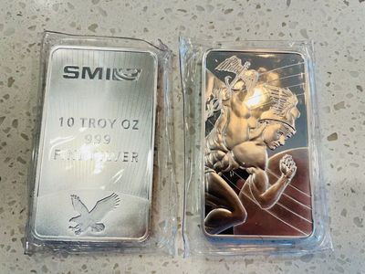 Sunshine Minting Silver 10 oz Bar Mercury series