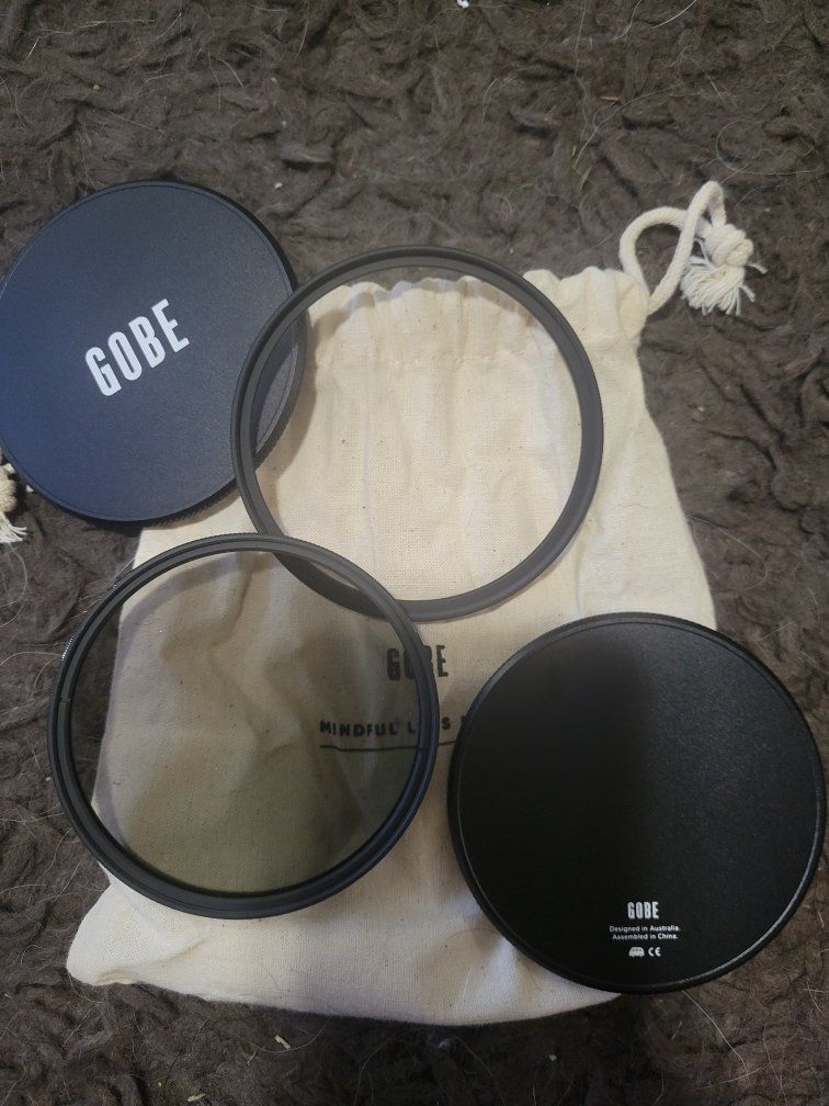 Gobe 77mm ND1000 & CPL Camera Lens Filter Kit - Mindful Living w/ Case & Pouch