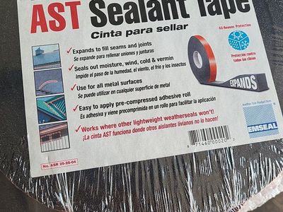 EMSEAL AST Self-Expanding Asphalt Infused Sealant Tape ASR-25-25-04, 1" W x 12' L, 12 Rolls