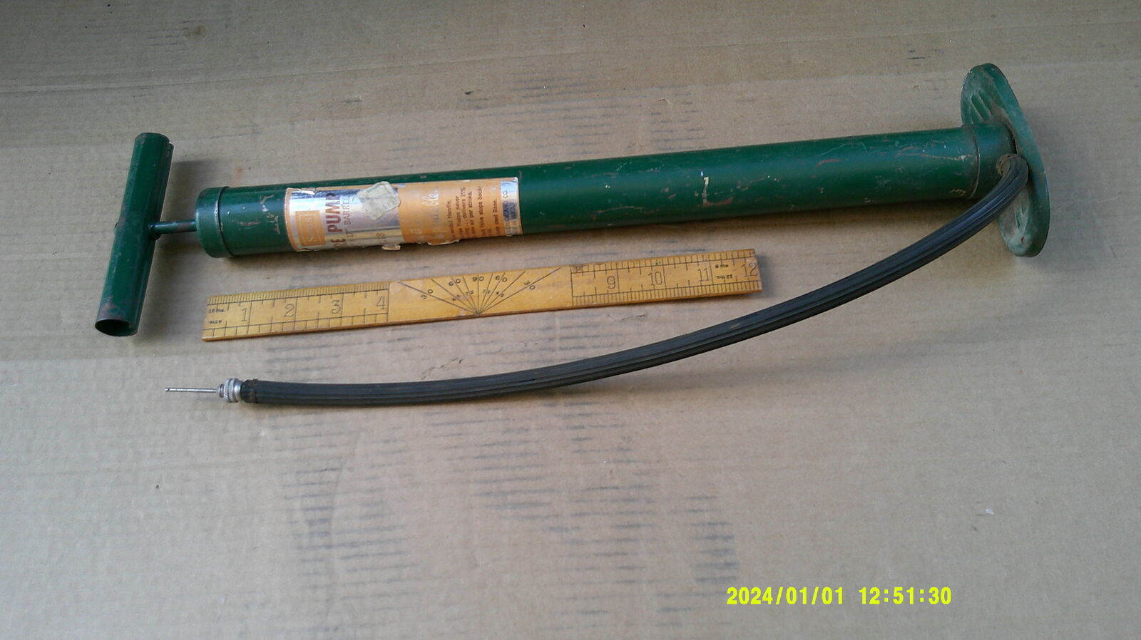 Vintage Sears Tire Pump Works Good $15