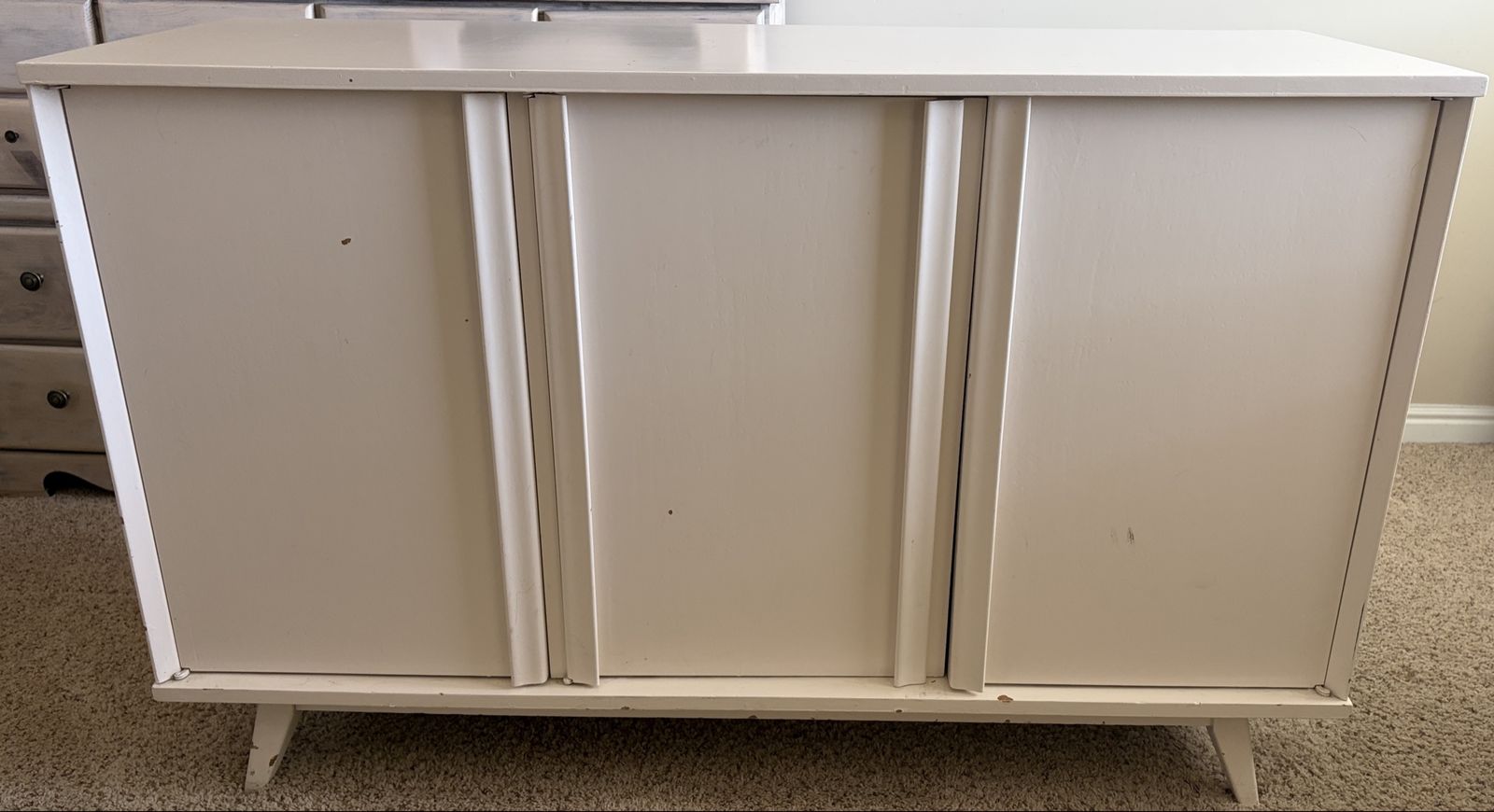 Vintage Antique Credenza Cabinet.