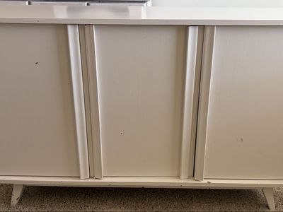 Vintage Antique Credenza Cabinet.